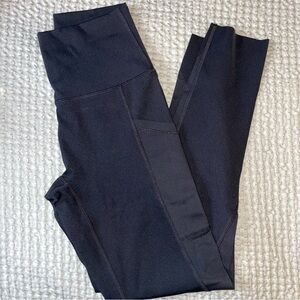 Black Aerie High-Waisted Leggings